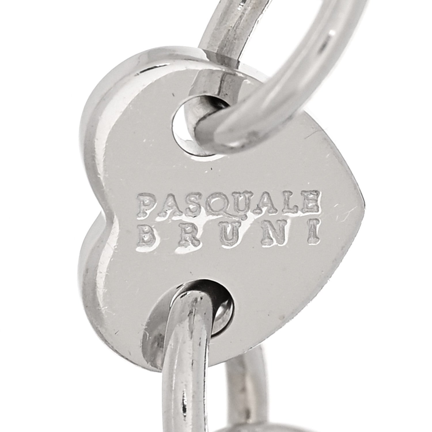 Pasquale Bruni 18K White Gold Diamond Blue Sapphire 5 Charm Bracelet 3 of 3