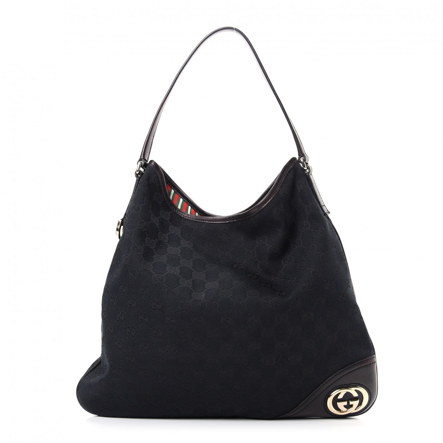 Monogram Medium New Britt Hobo Black