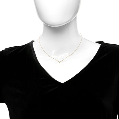 Tiffany 18K Yellow Gold Diamond .12ct Elsa Peretti Diamonds by the Yard Pendant Necklace 2 of 5