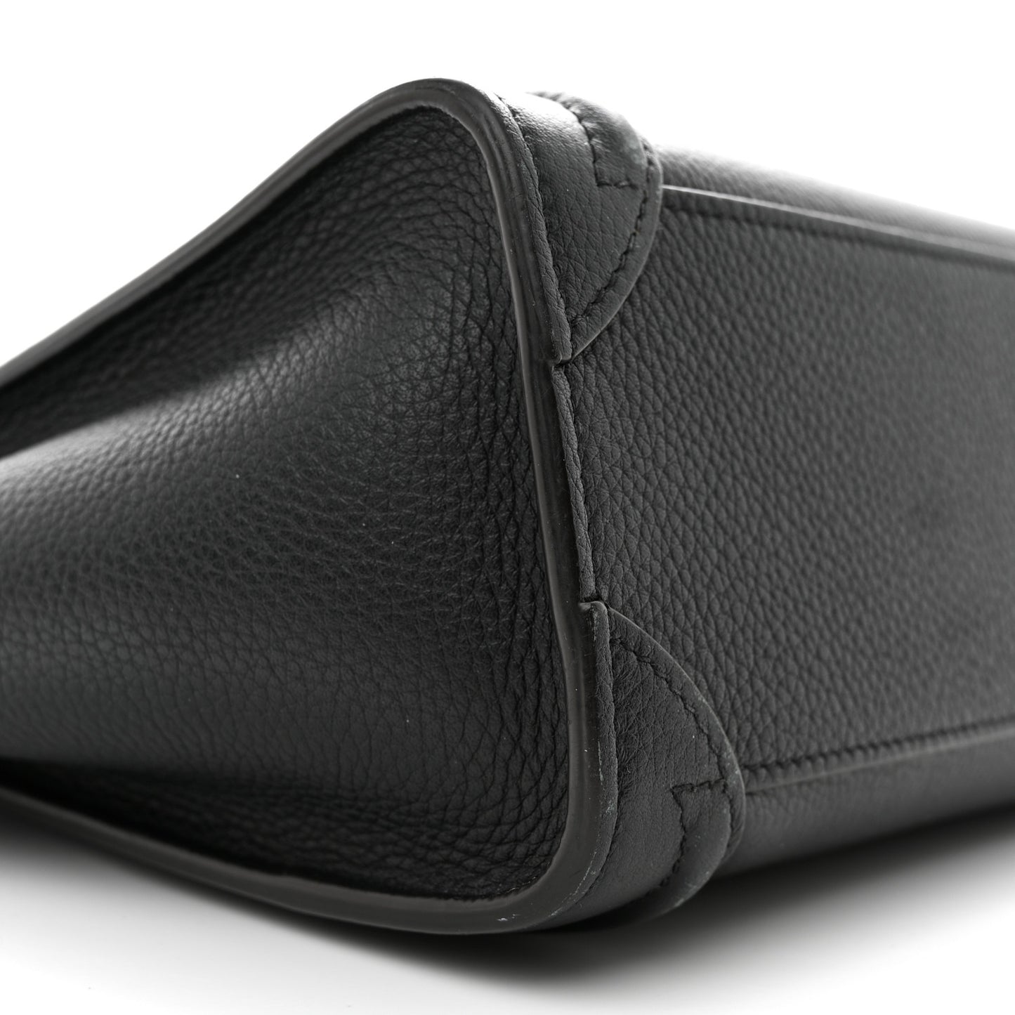 Drummed Calfskin Nano Luggage Black