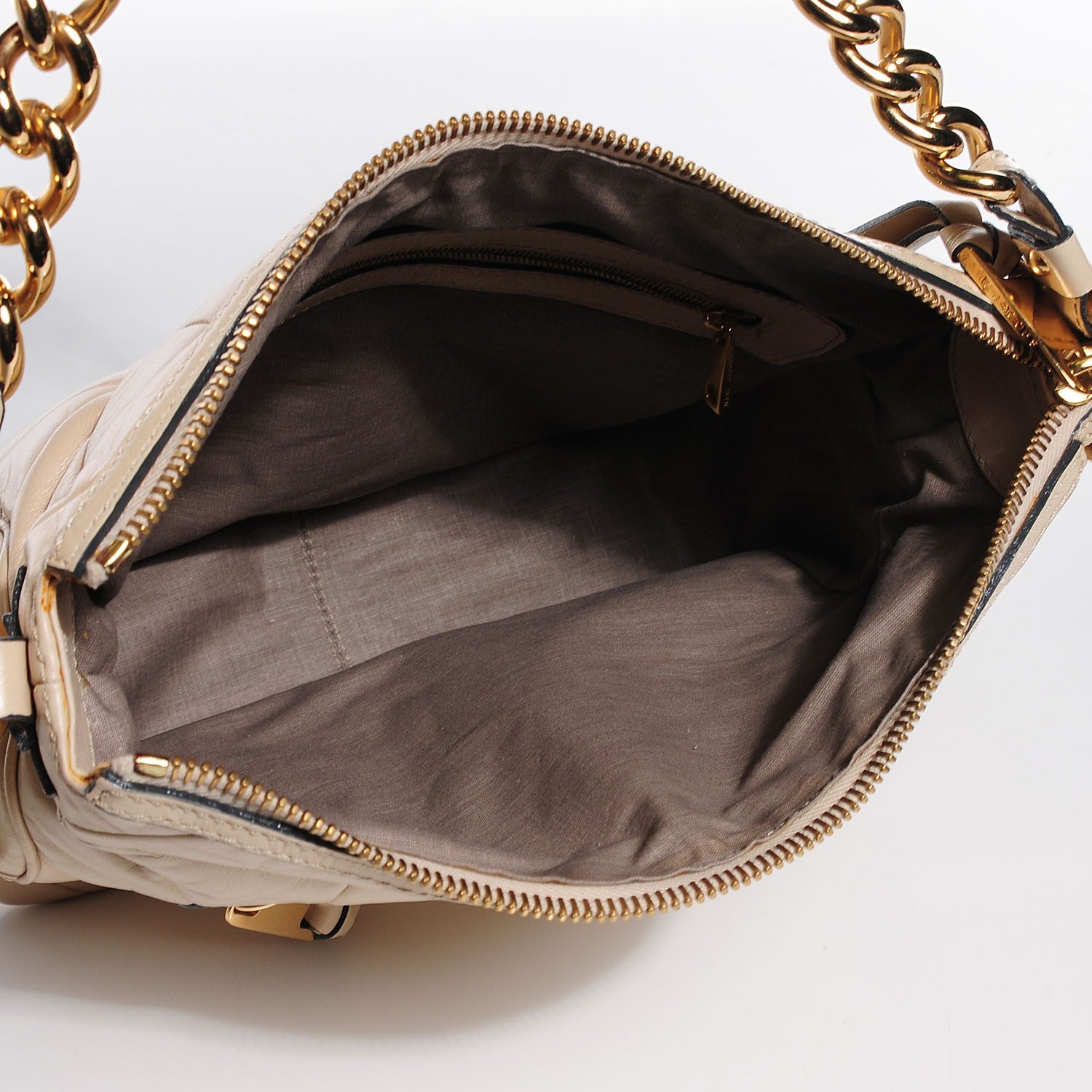 Marc Jacobs Calfskin Patchwork Multipocket Hobo Beige 5 of 8