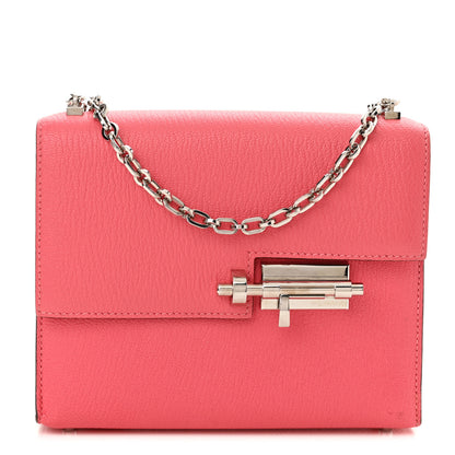 Hermes Chevre Mysore Mini Verrou Chaine Bag Rose Lipstick 1 of 10