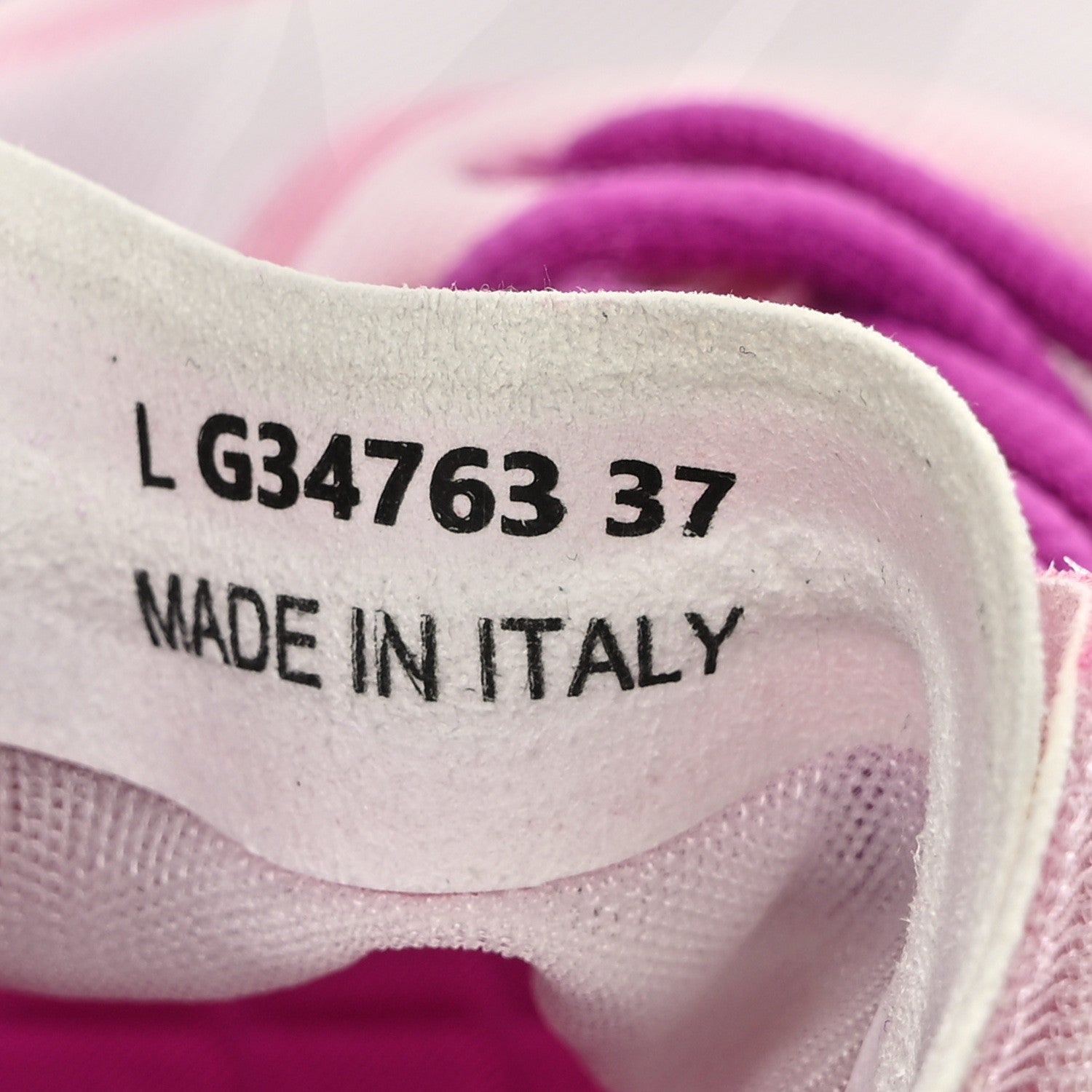 Chanel Calfskin Mesh Lyrca Womens Logo Sneakers 37 White Pink 8 of 9
