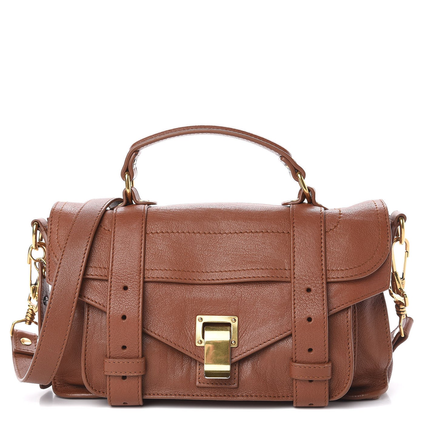 Lambskin Tiny PS1 Satchel Saddle