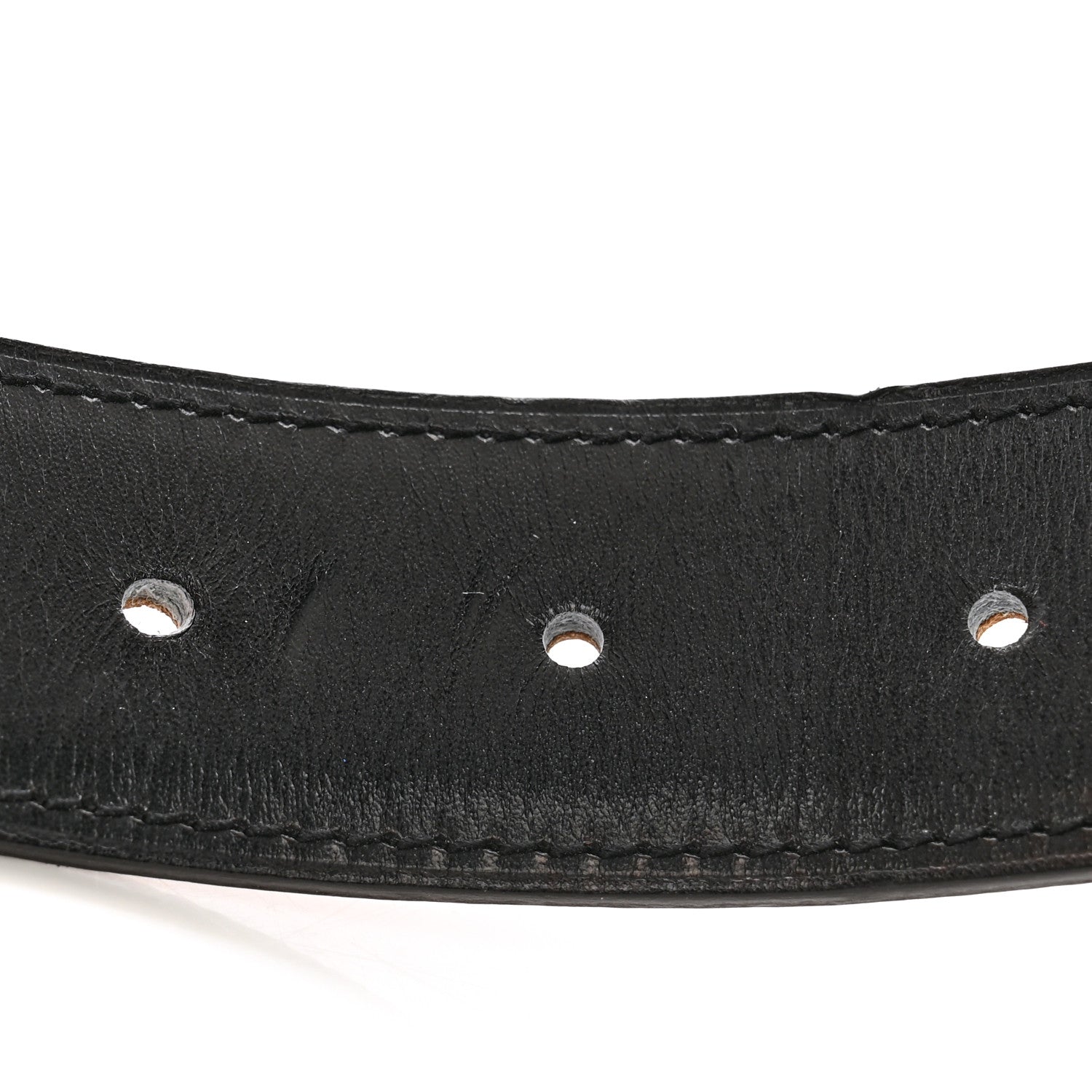 Hermes Togo Box 32mm Striee H Belt 105 42 Gold Black 6 of 7