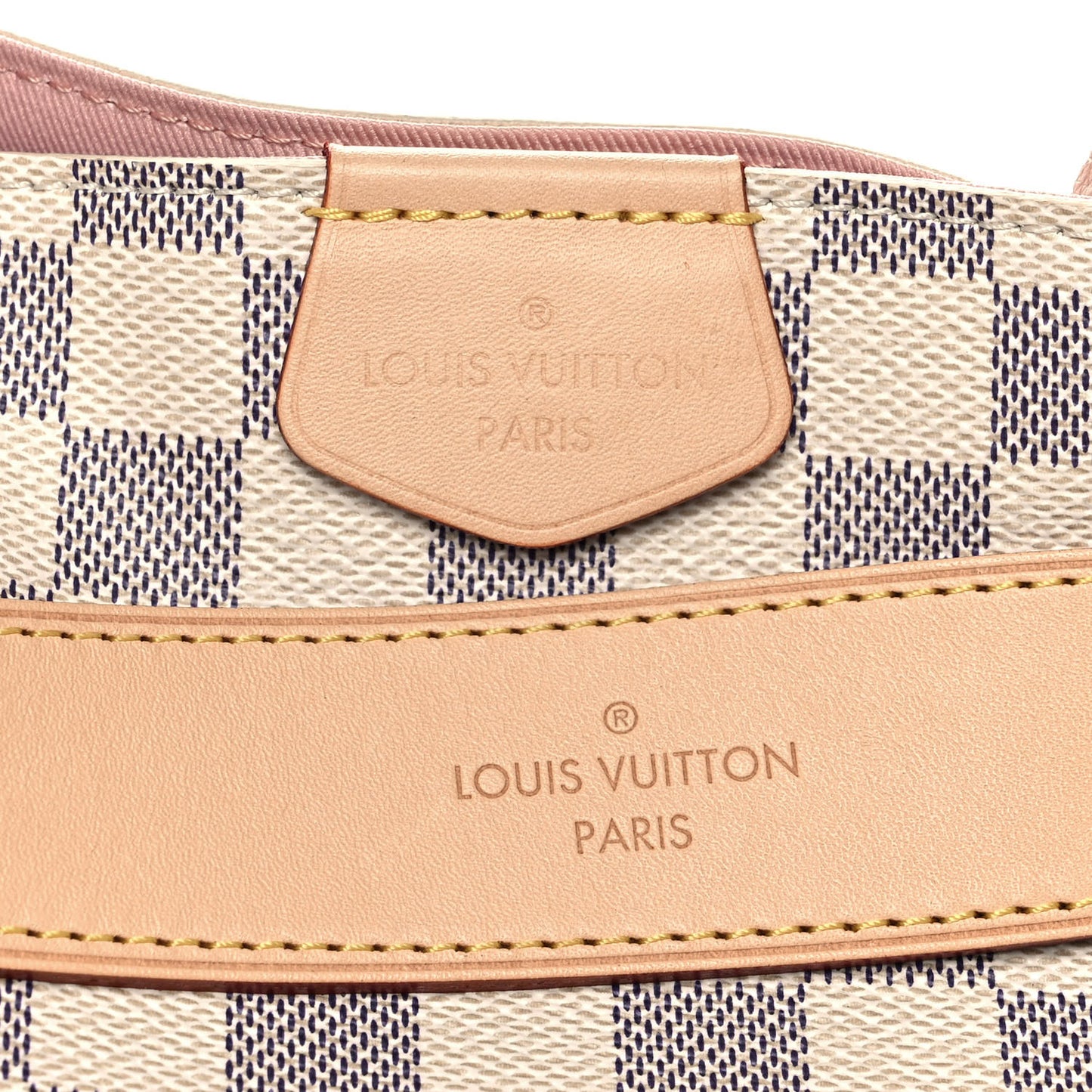 Damier Azur Graceful PM Rose Ballerine