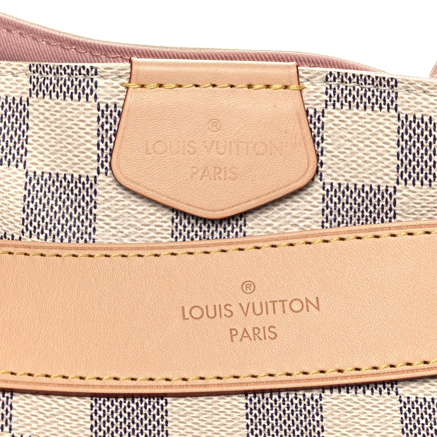 Louis Vuitton Damier Azur Graceful PM Rose Ballerine 9 of 9