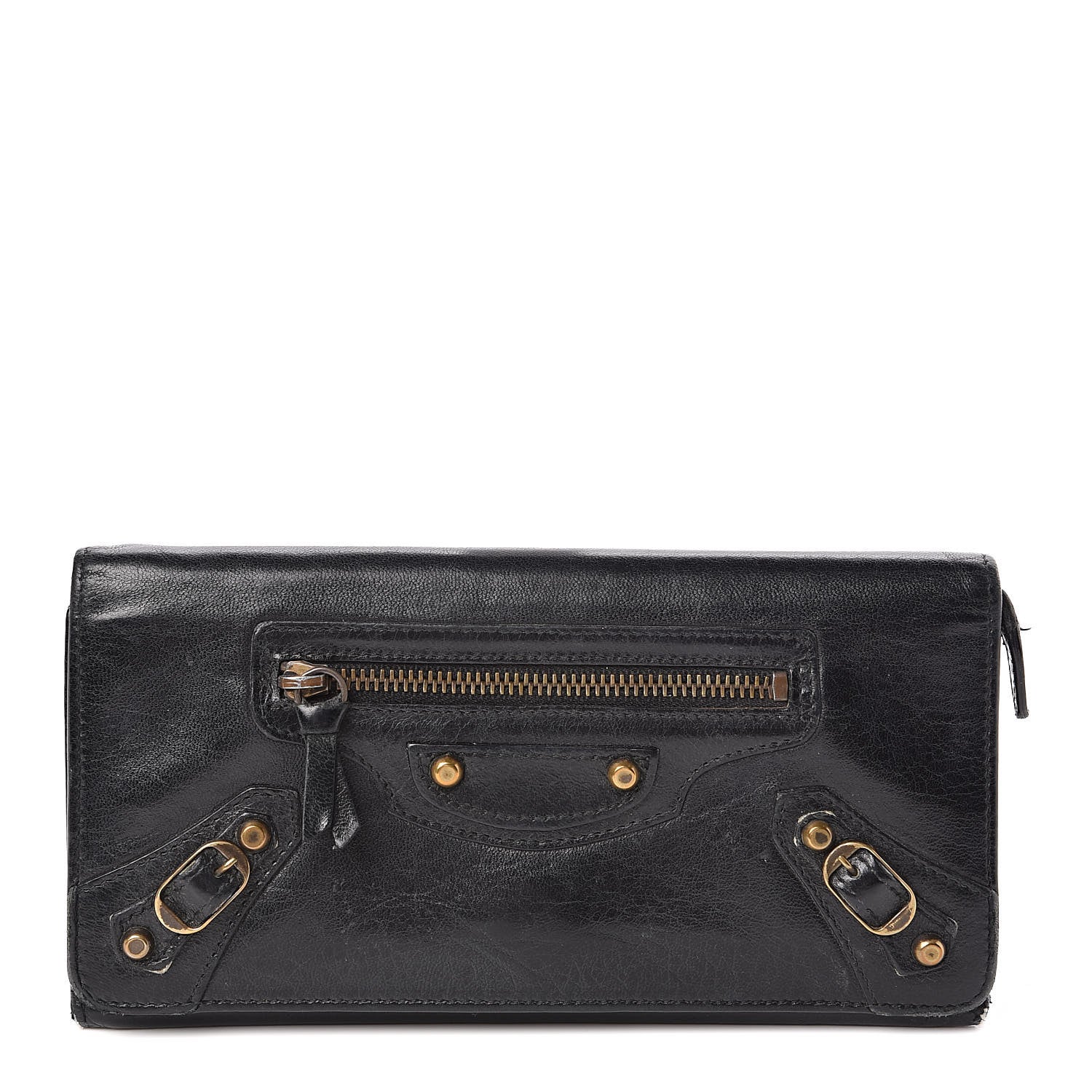 Balenciaga Chevre Classic Hardware Classic Hardware Money Wallet Black 1 of 10