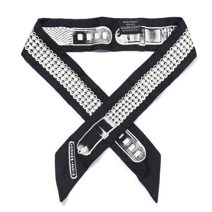 Hermes Silk Le Tresor De Medor Twilly Black White 1 of 4
