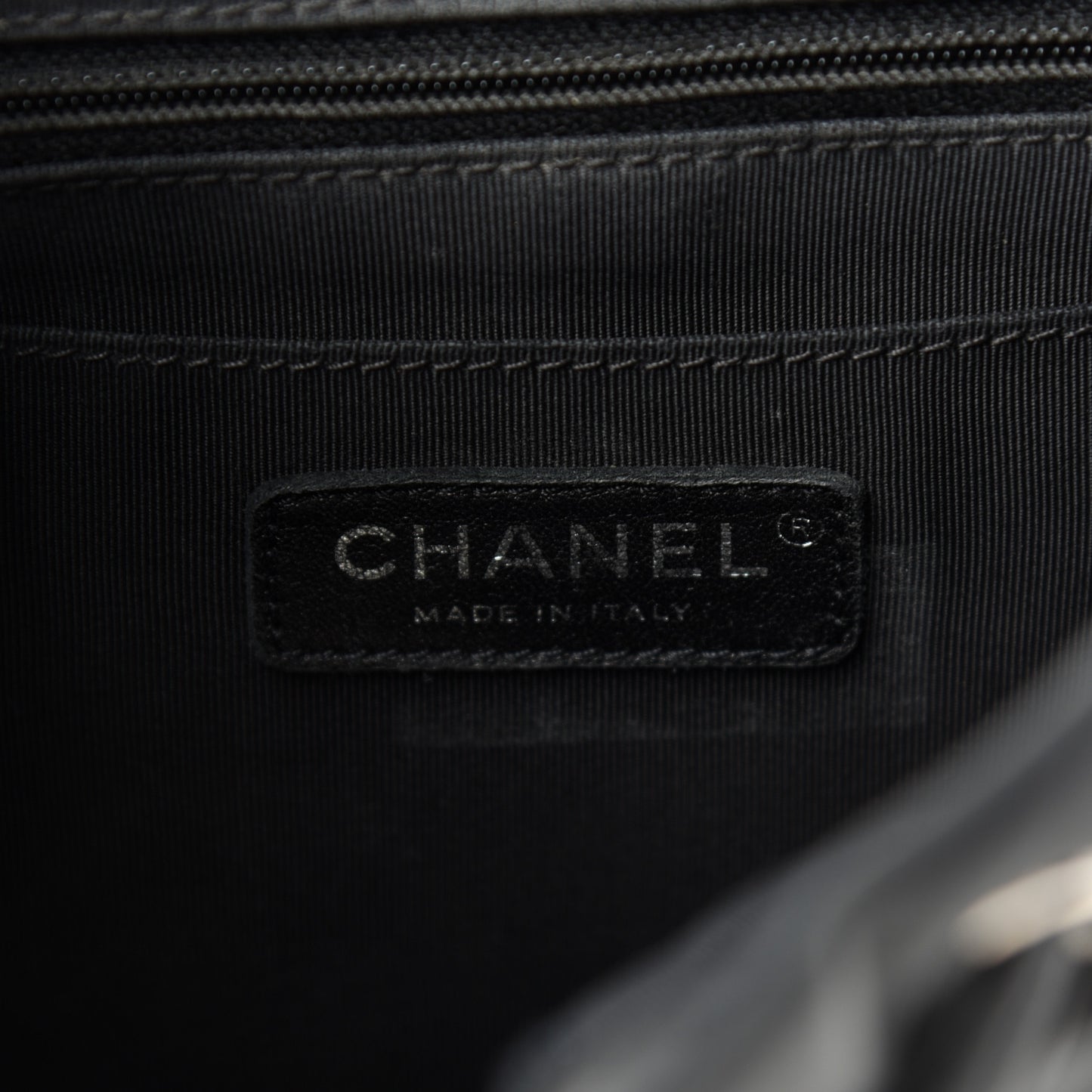 Calfskin Chevron Quilted Small Urban Spirit Backpack Black