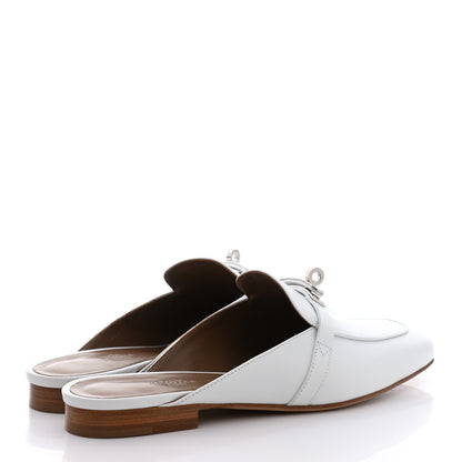 Hermes Calfskin Oz Mules 40 White 4 of 9