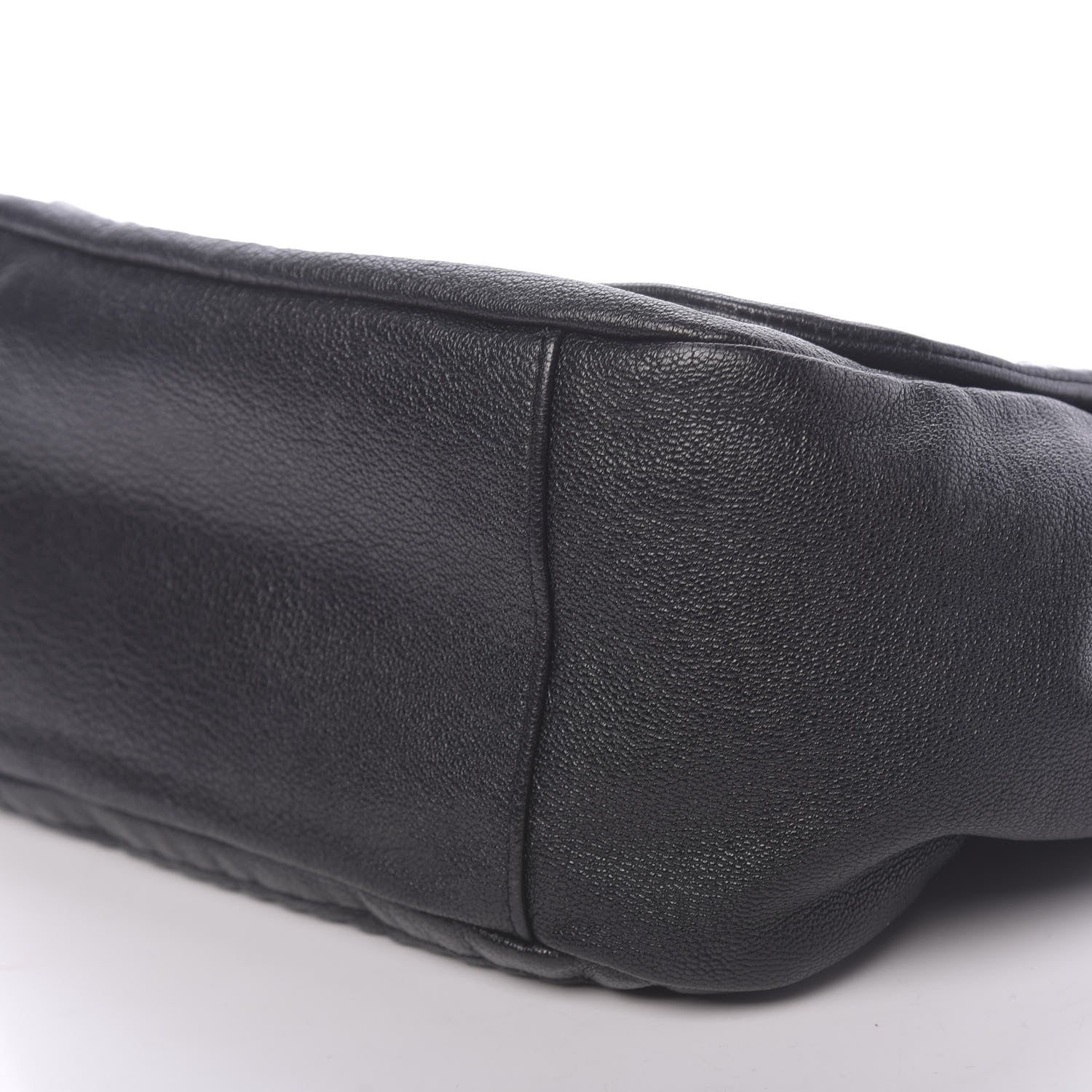 Chanel Metallic Goatskin Luxe Ligne Flap Black 12 of 15