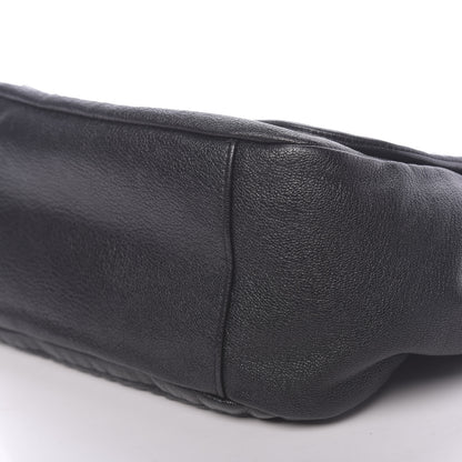 Chanel Metallic Goatskin Luxe Ligne Flap Black 12 of 15