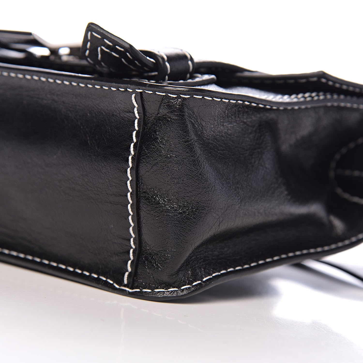 Proenza Schouler Lambskin PS1+ Mini Pouch Messenger Black 9 of 10