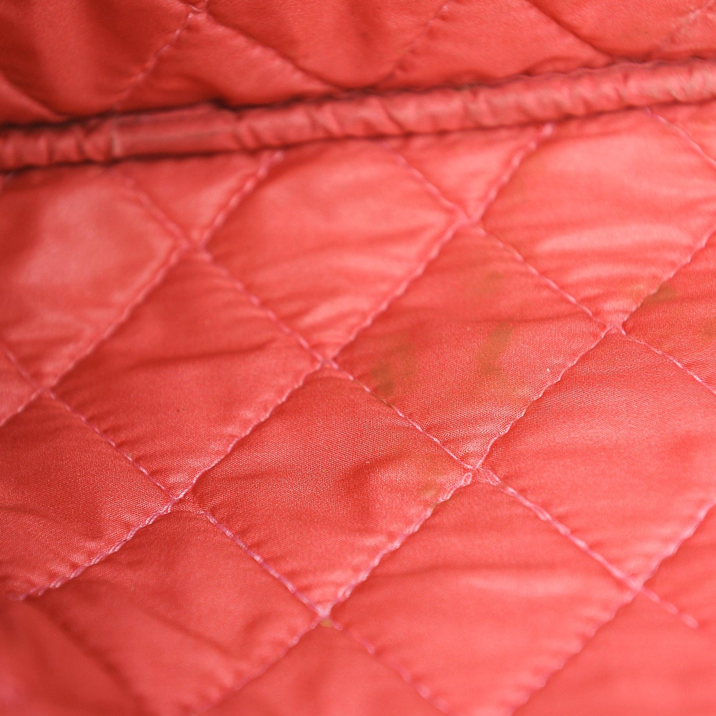 Caviar Quilted Large Cosmetic Case Rose Pink