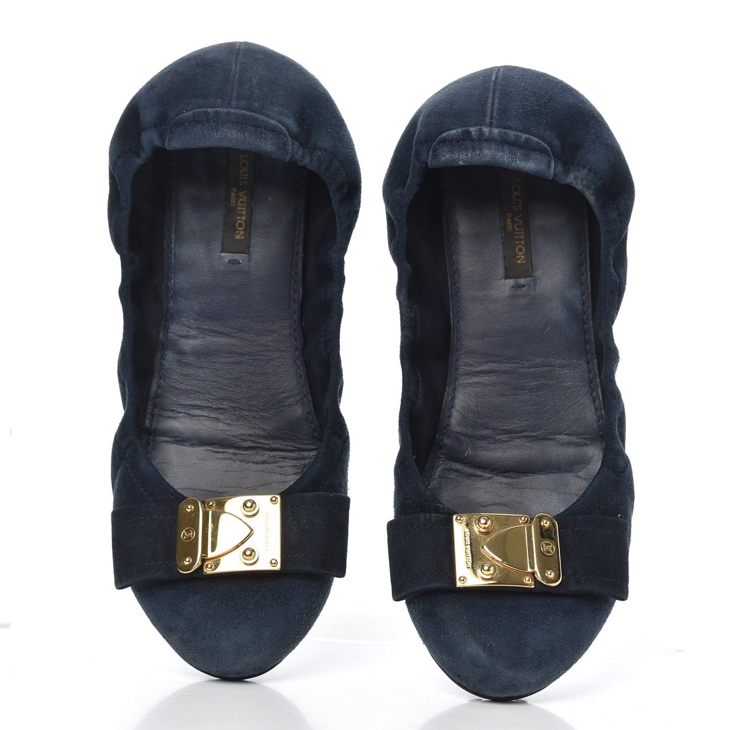 Suede S-Lock Ballerina Flats 39 Marine