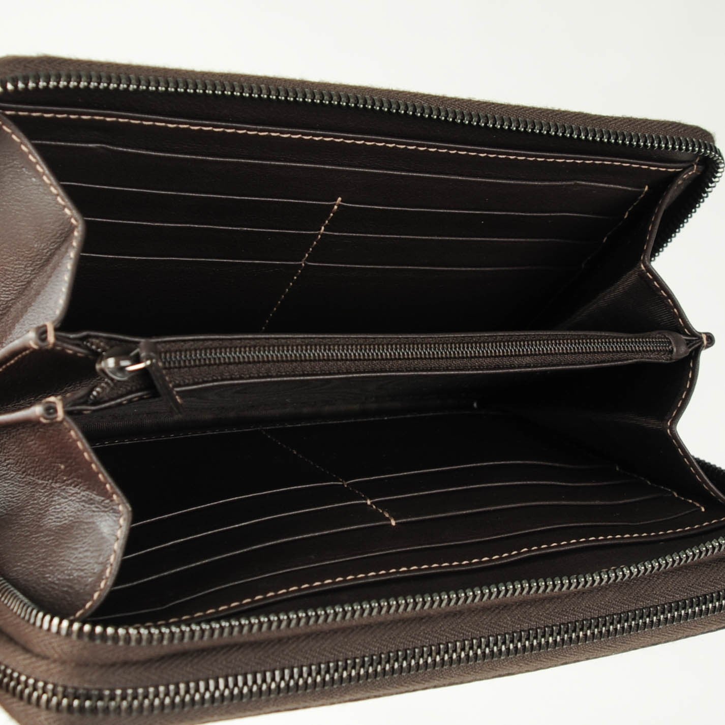 GG Supreme Monogram Travel Document Case Dark Brown