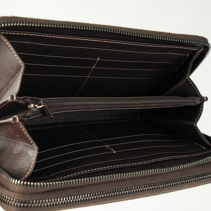 Gucci GG Supreme Monogram Travel Document Case Dark Brown 7 of 7