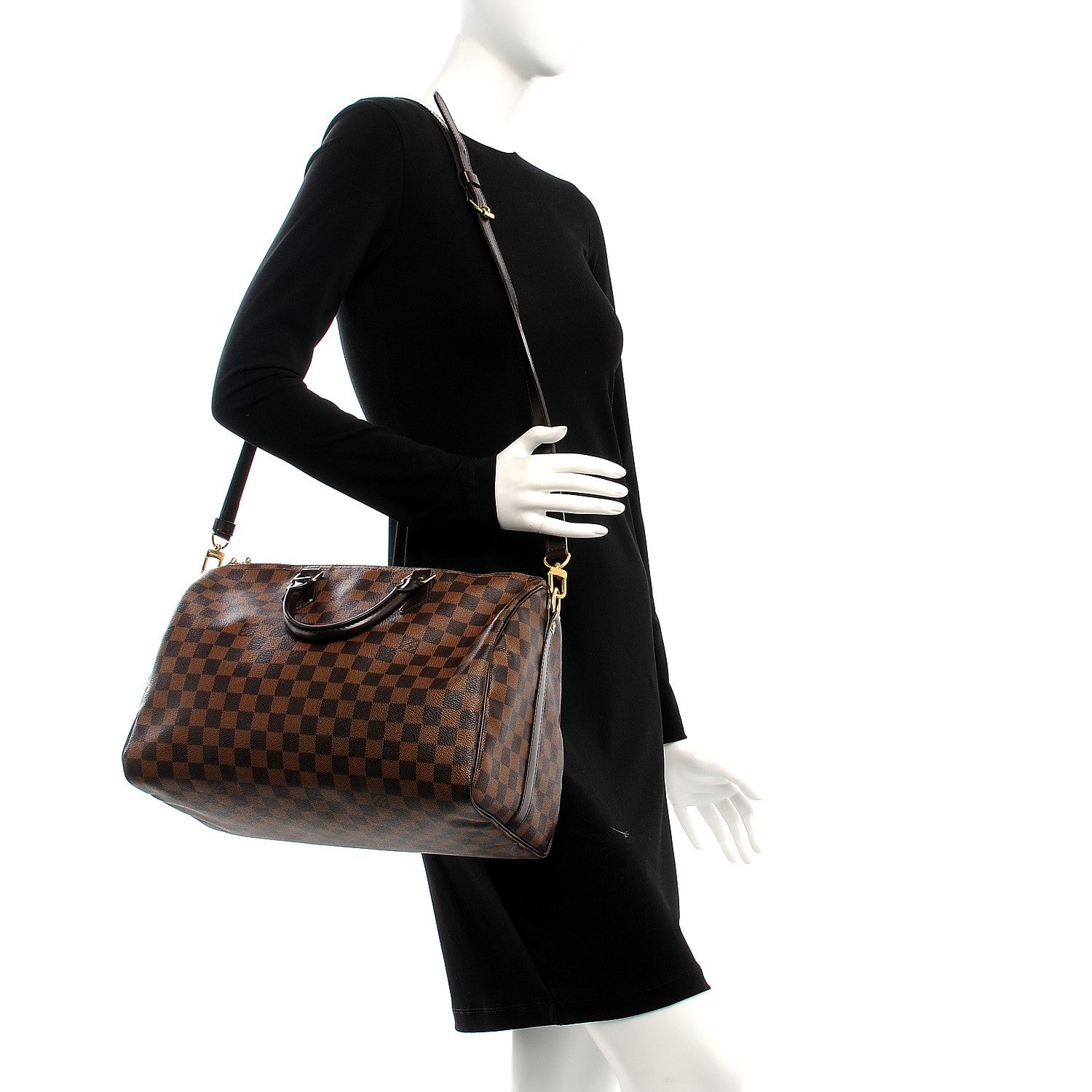 Louis Vuitton Damier Ebene Speedy Bandouliere 35 3 of 9