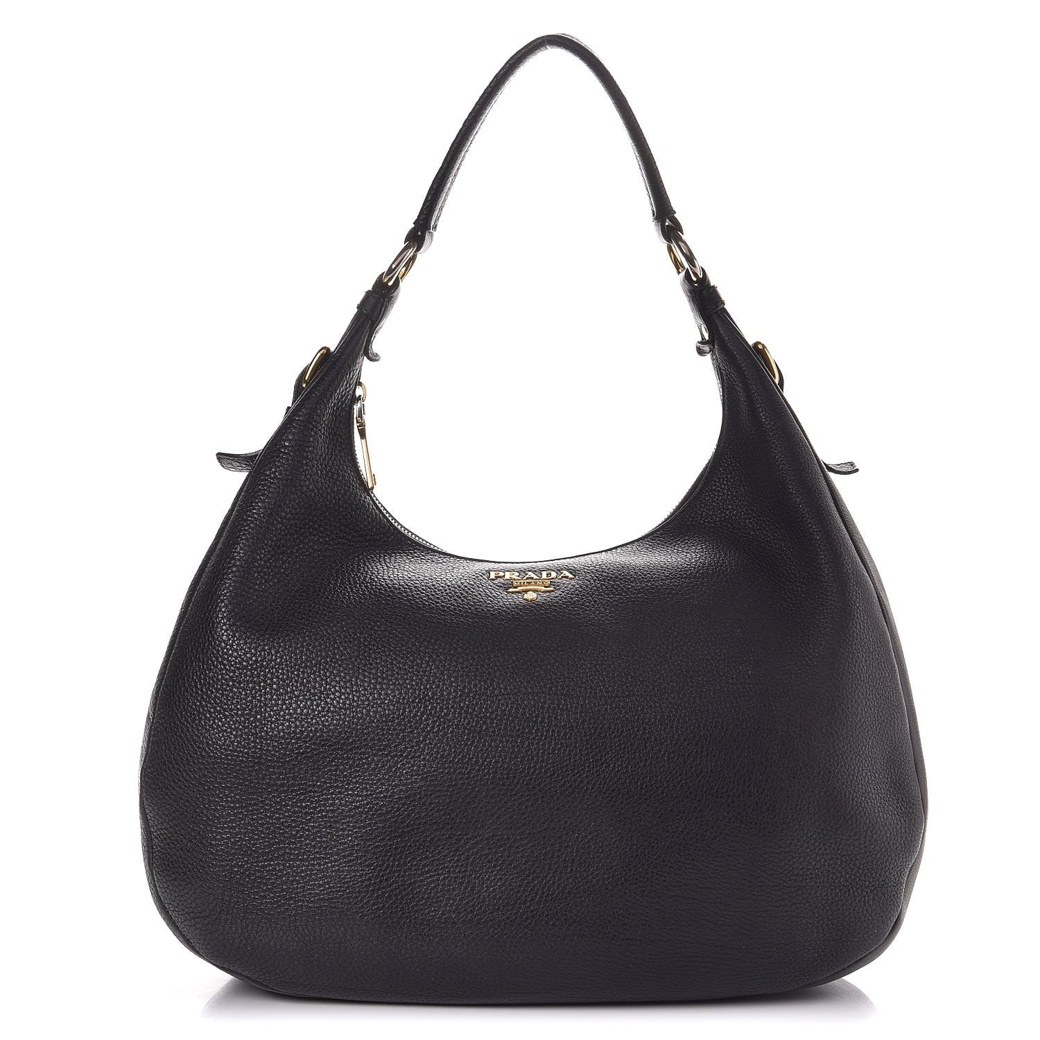 Prada Vitello Daino Hobo Black 1 of 8