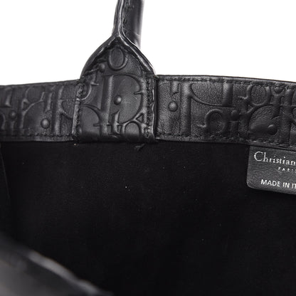 Christian Dior Oblique Calfskin Embossed Book Tote Black 13 of 13