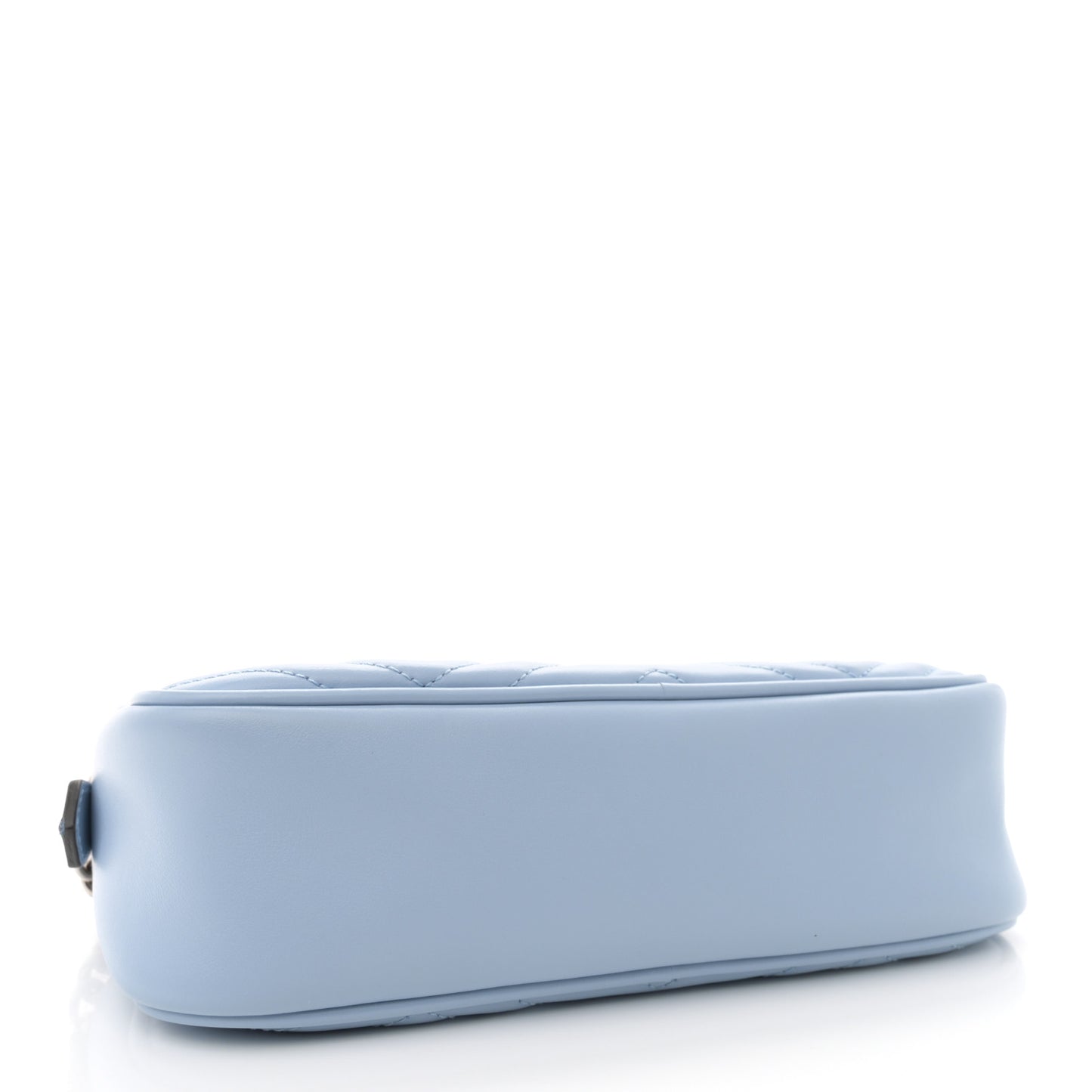 Calfskin Matelasse Small GG Marmont Chain Shoulder Bag Porcelain Light Blue
