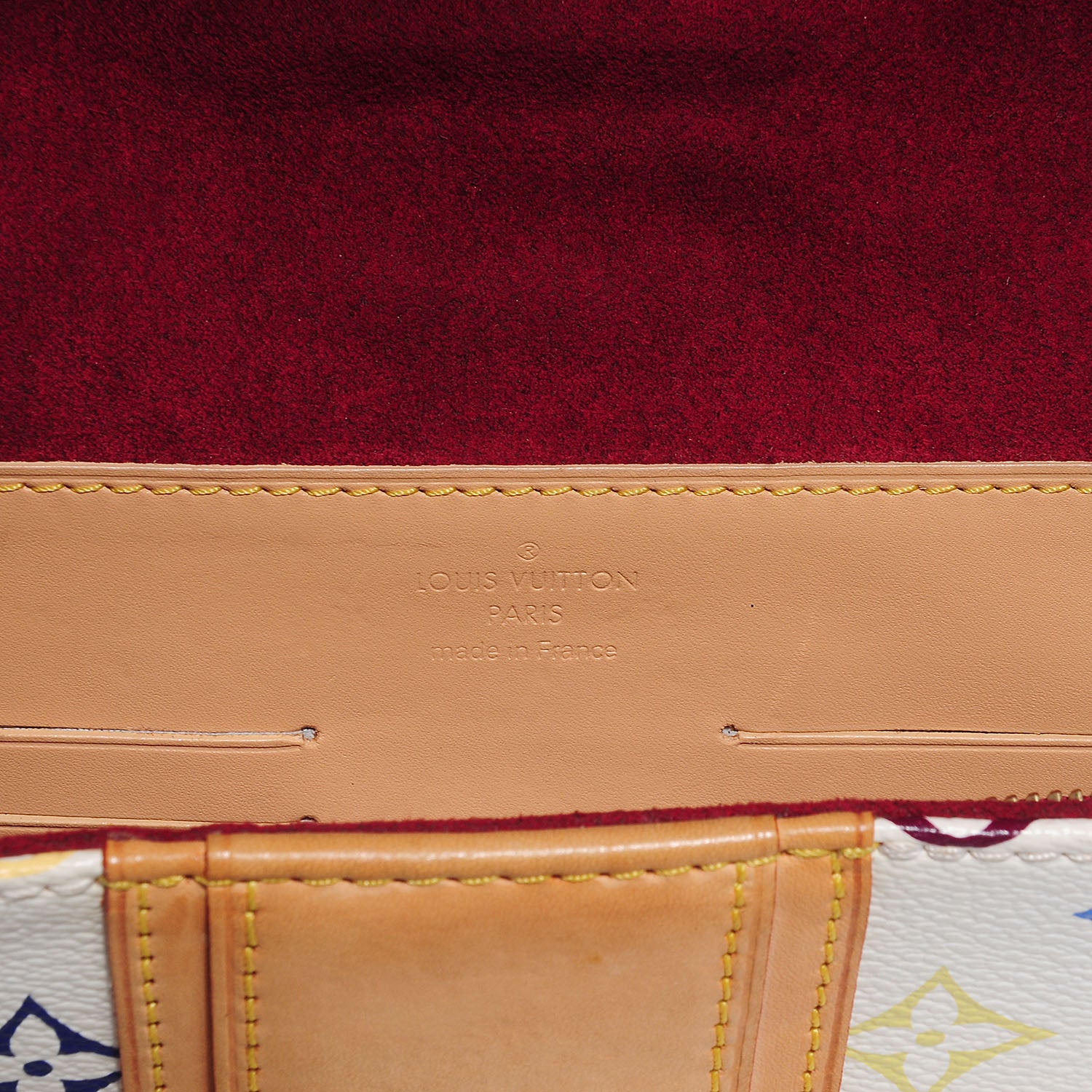 Louis Vuitton Monogram Multicolor Courtney Clutch White 5 of 8