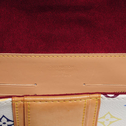 Louis Vuitton Monogram Multicolor Courtney Clutch White 5 of 8