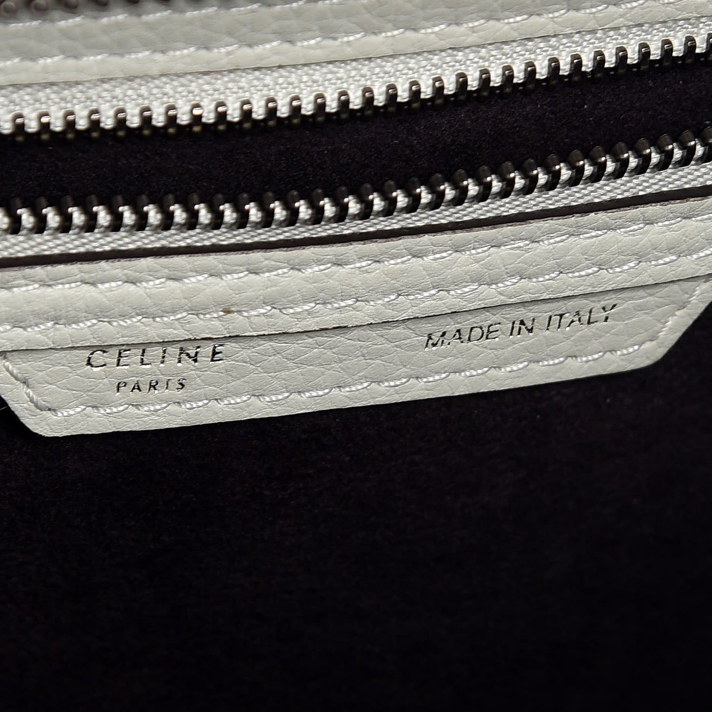 Drummed Calfskin Mini Luggage Lune