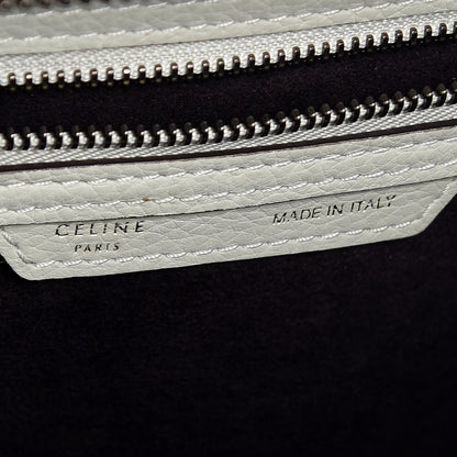 Celine Drummed Calfskin Mini Luggage Lune 6 of 7