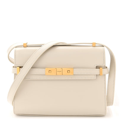 Saint Laurent SAINT LAURENT Smooth Calfskin Mini Manhattan Shoulder Bag Blanc Vintage 1 of 10