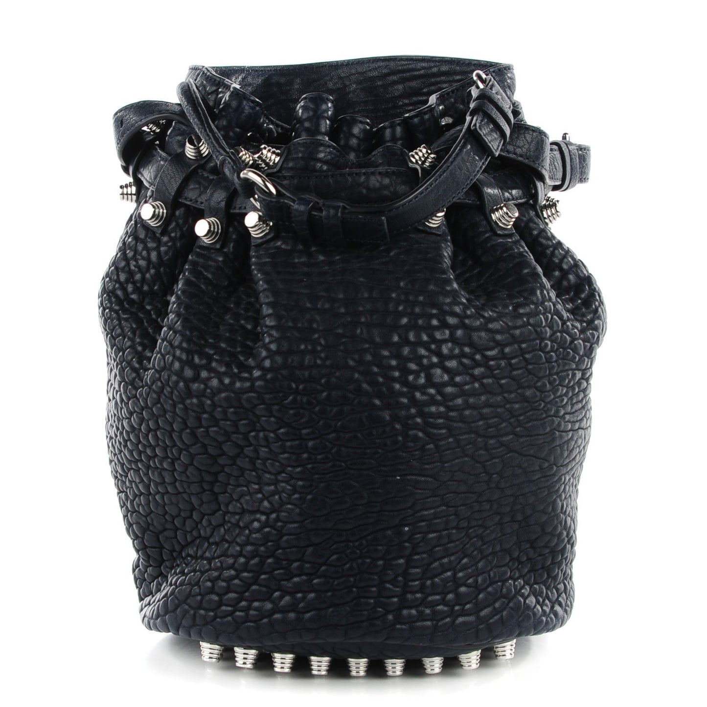 Pebbled Lambskin Diego Bucket Midnight