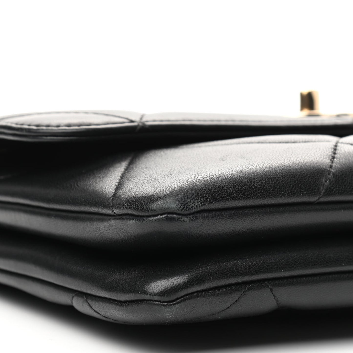 Lambskin Quilted Medium Trendy CC Flap Black