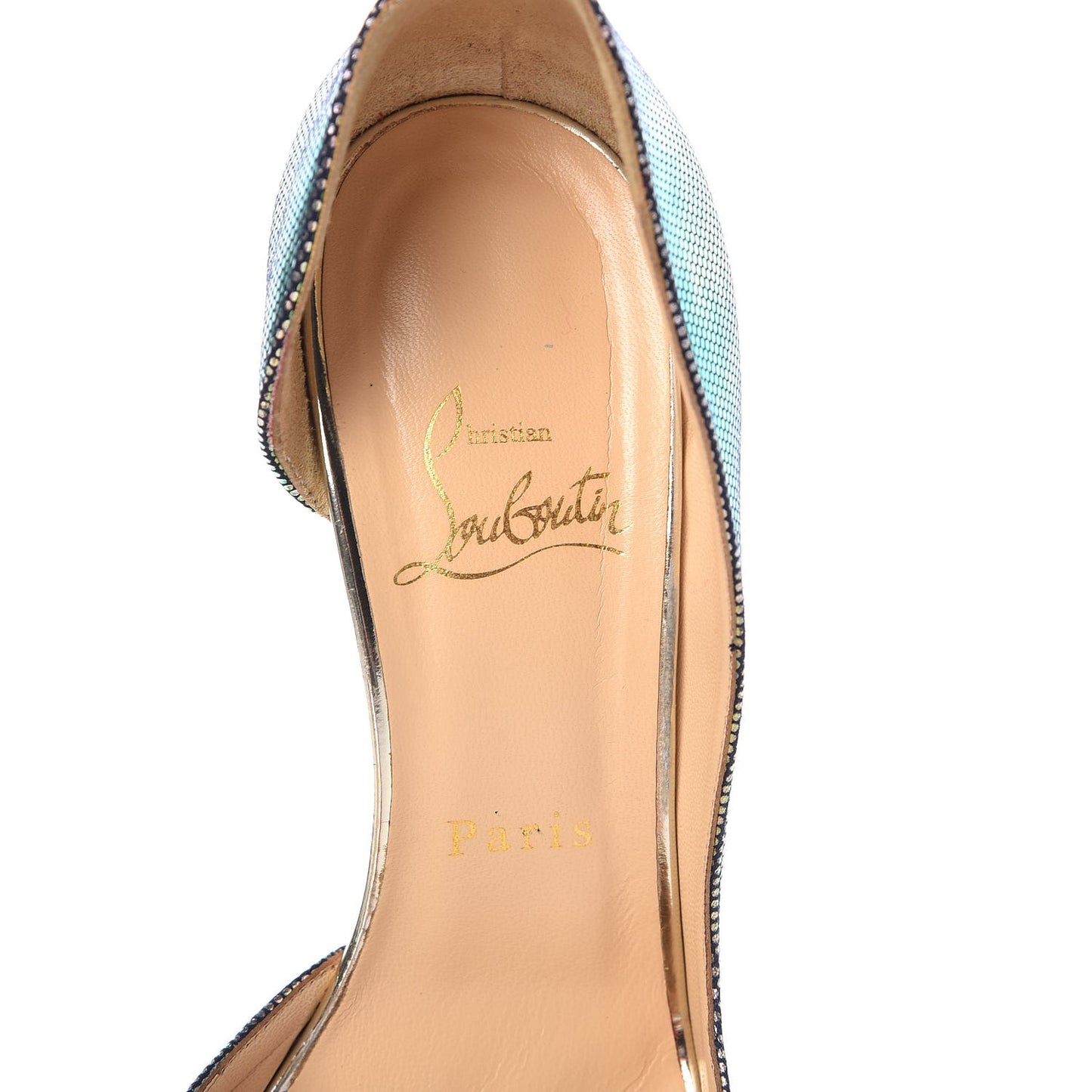 Tissu Scarabe Specchio Iriza 100 Pumps 36.5 Digital Silver
