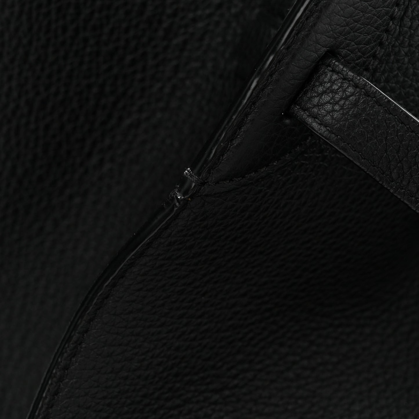 Supple Grained Calfskin Medium Big Bag Black