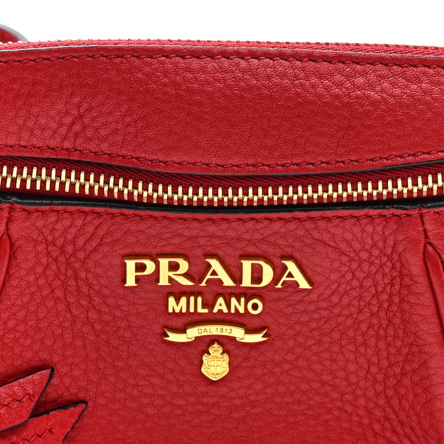 Vitello Daino Small Belt Bag Rosso