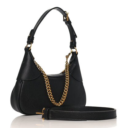 Gucci Goatskin Small Aphrodite Shoulder Bag Black 3 of 9