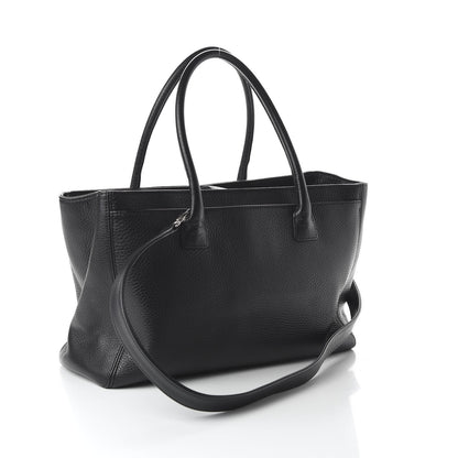 Chanel Deerskin Cerf Executive Shopper Tote Black 3 of 10