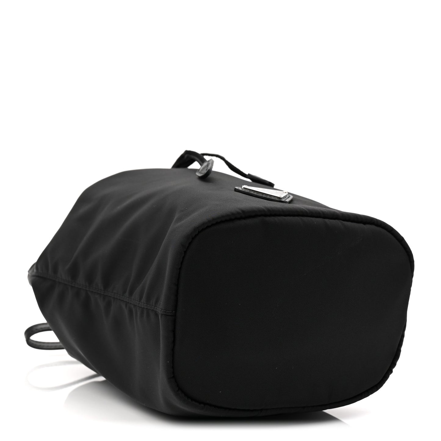 Re-Nylon Vela Drawstring Wristlet Pouch Black