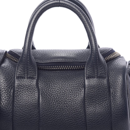 Alexander Wang Pebbled Lambskin Mini Rockie Navy Pale Gold Hardware 11 of 11