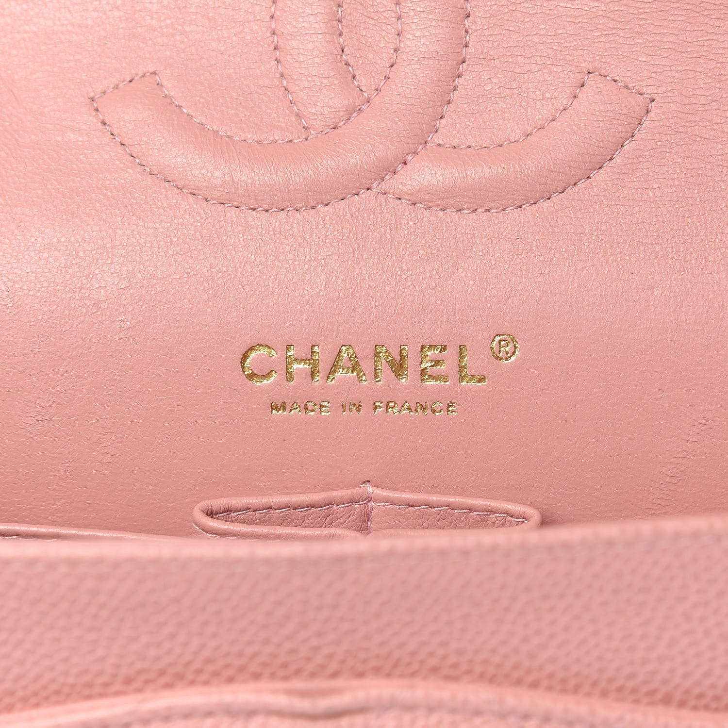 Chanel Caviar Quilted Medium Double Flap Pink 6 of 15