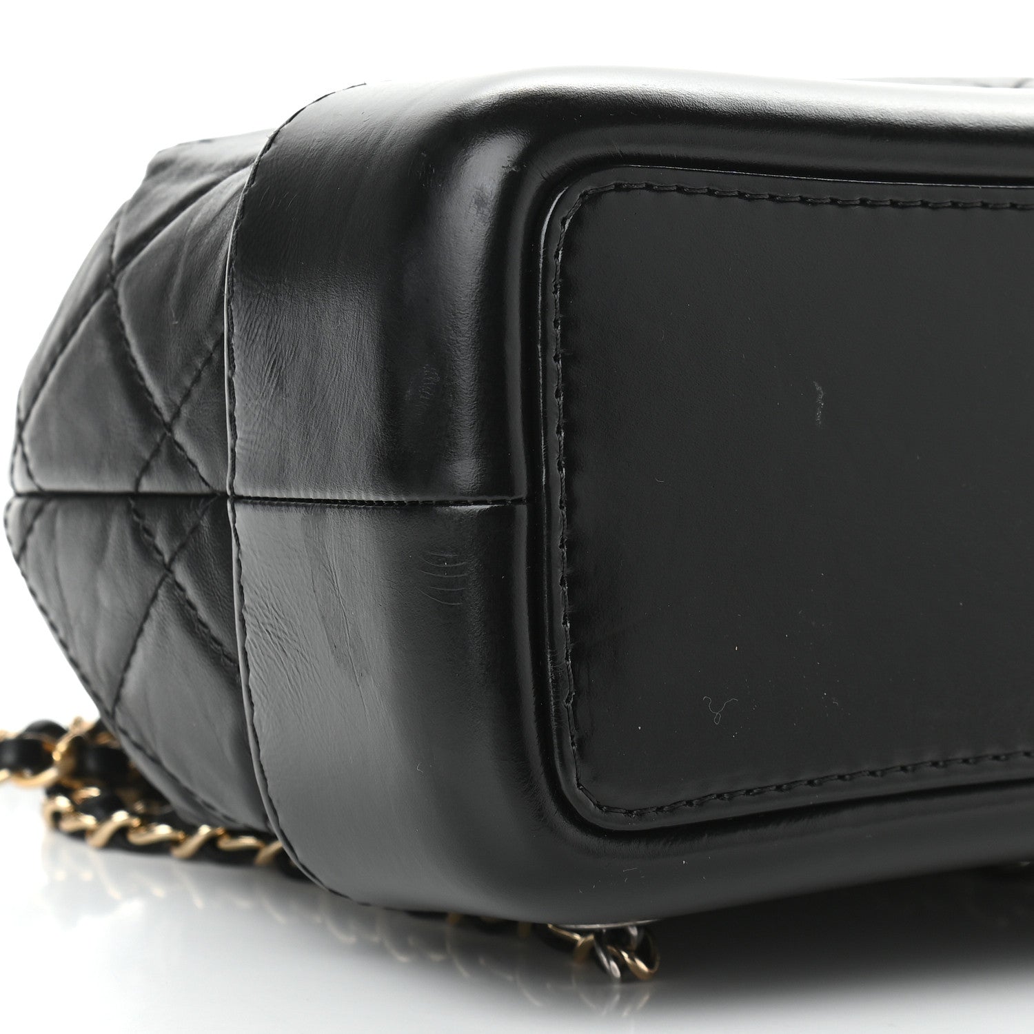 Chanel Aged Calfskin Quilted Small Gabrielle Backpack Black 8 of 10