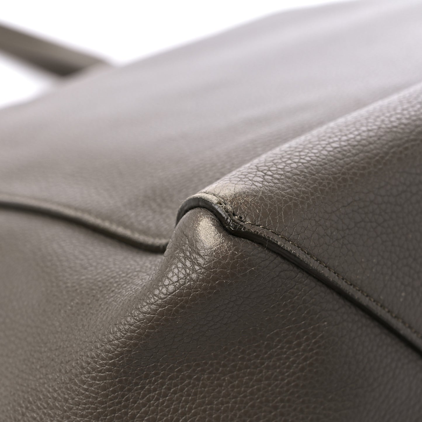 Soft Grained Calfskin Small Belt Cabas Phantom Taupe
