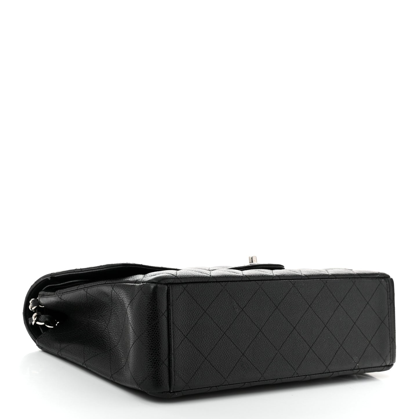 Caviar Quilted Maxi Double Flap Black