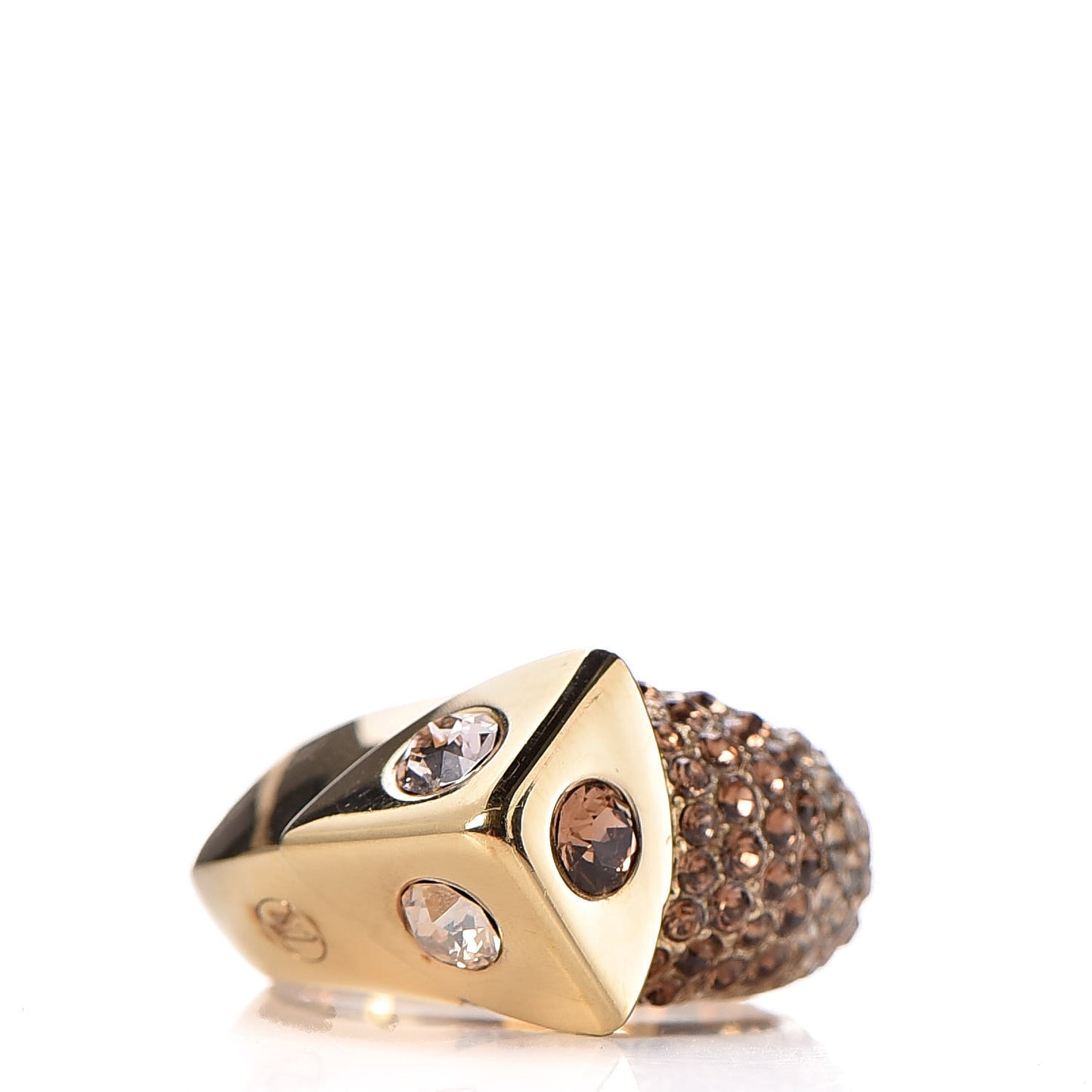 Trunkies Strass Ring L Gold