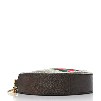 Gucci GG Supreme Monogram Web Mini Ophidia Round Shoulder Bag Brown 4 of 9