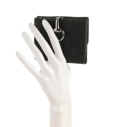 Gucci Monogram Glam French Flap Wallet Black 2 of 7