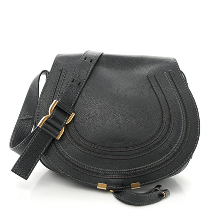Chloe Calfskin Medium Marcie Round Crossbody Bag Black 1 of 10