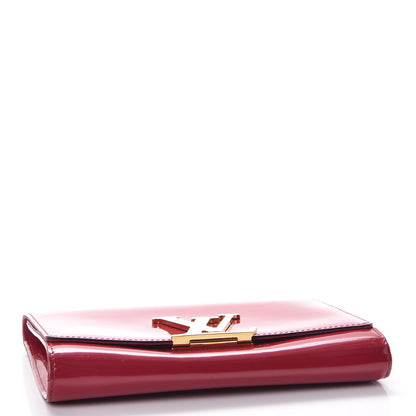 Louis Vuitton Patent Louise Clutch Rose Indien 4 of 11