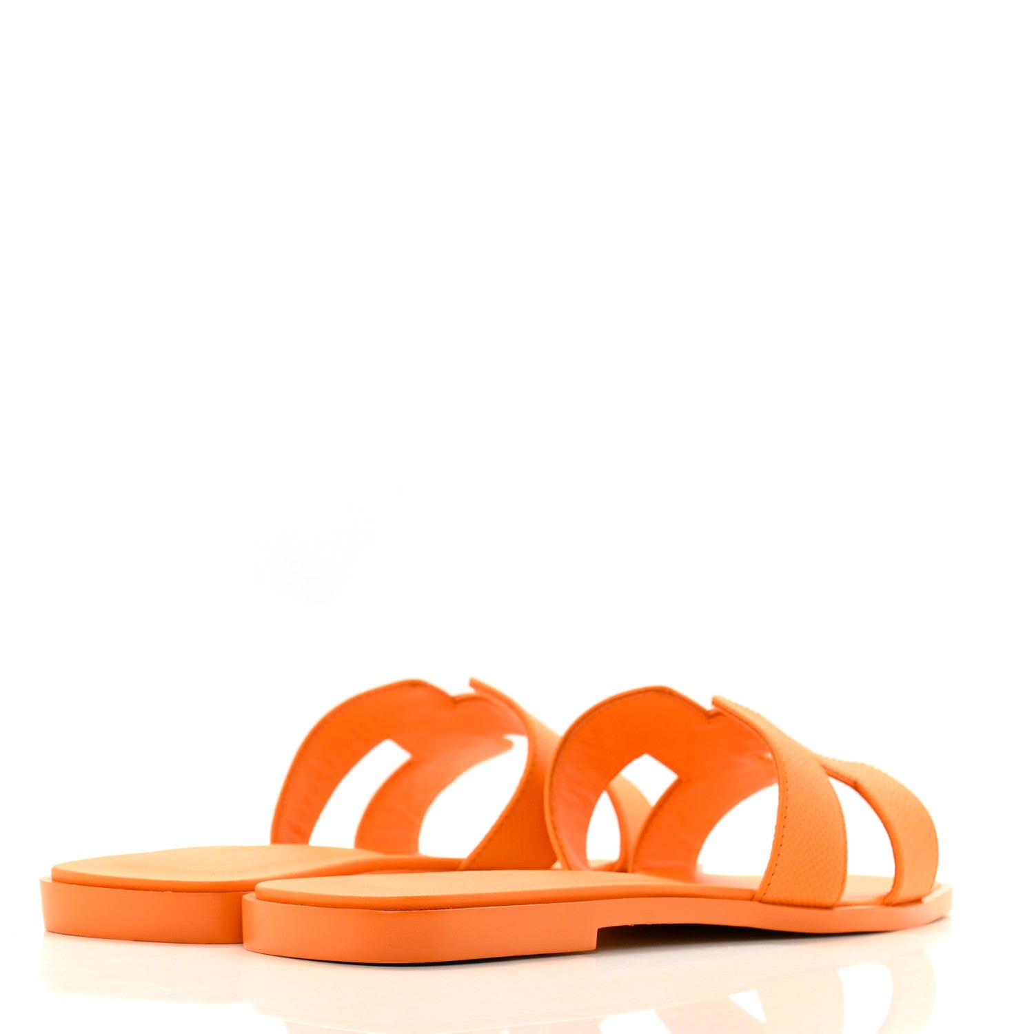 Hermes Epsom Oran Sandals 39 Orange Sunset 5 of 11